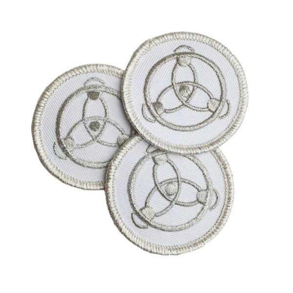 3 x Aufnäher "Korrektur des Schicksals Symbol"