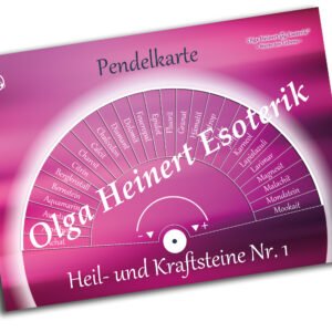 Heil- und Kraftsteine Nr. 1 - Pendelkarte
