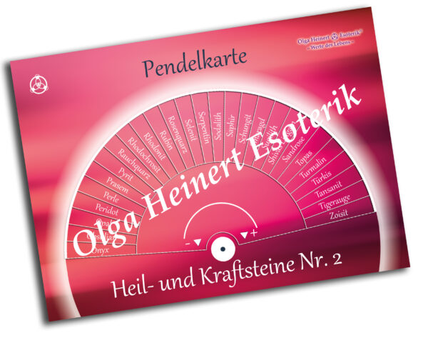 Heil- und Kraftsteine Nr. 2 - Pendelkarte