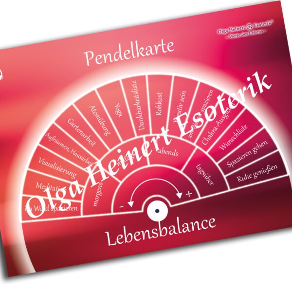 Lebensbalance - Pendelkarte