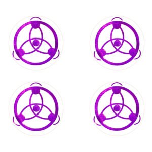 4 x Aufkleber violet "Korrektur des Schicksals"