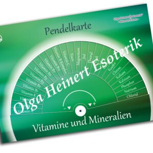 Vitamine und Mineralien - Pendelkarte
