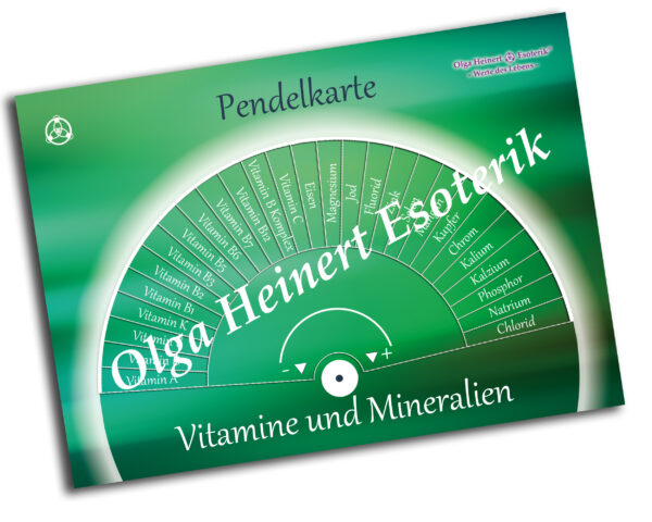 Vitamine und Mineralien - Pendelkarte