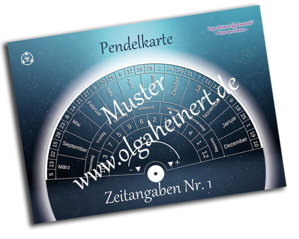 Zeitangaben Nr. 1 - Pendelkarte